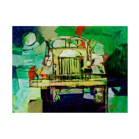 Yuval Wolfson 'Zil 157 In Green' Canvas Art,24x32
